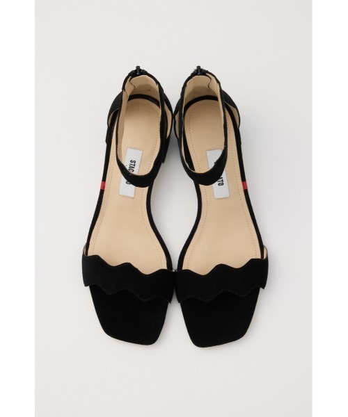 STACCATO サンダル スカラップカットサンダル レディース