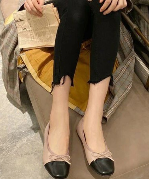 パンプス バイカラーリボンパンプス : ZOZOTOWN Yahoo!店 - 通販