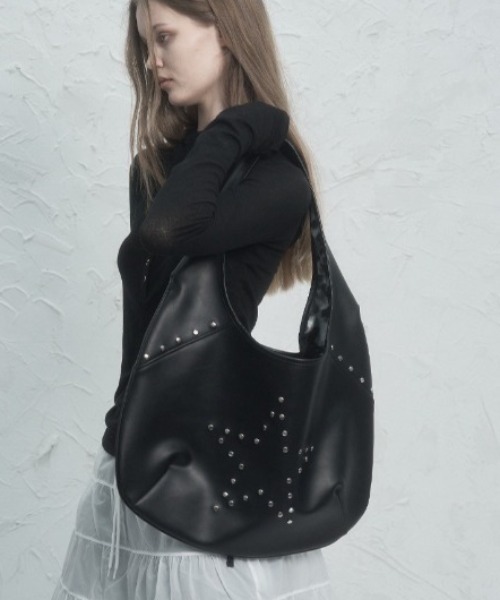 大容量バッグ 韓国 スター 星 バッグ [SETUP-EXE] STAR HOBO BAG SETUPEXE トートバッグ 「SETUP‐EXE」STAR HOBO BAG レディース