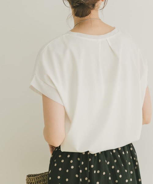 tシャツ ショルダータックフレンチプルオーバー レディース URBAN RESEARCH DOORS tシャツ コットンバックタックフレンチ