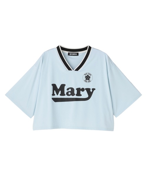 【MARY QUANT】ロゴプリント Tシャツ MARY QUANT tシャツ マリークワント mary quant ユニフォーム