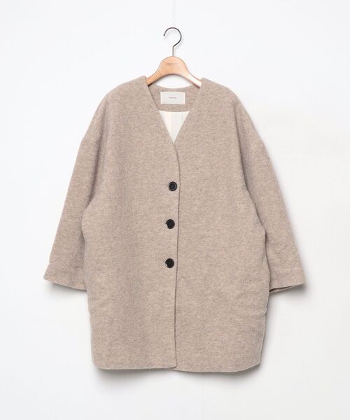 TODAYFUL 「TODAYFUL」 ノーカラーコート 36inch ブラウン レディース