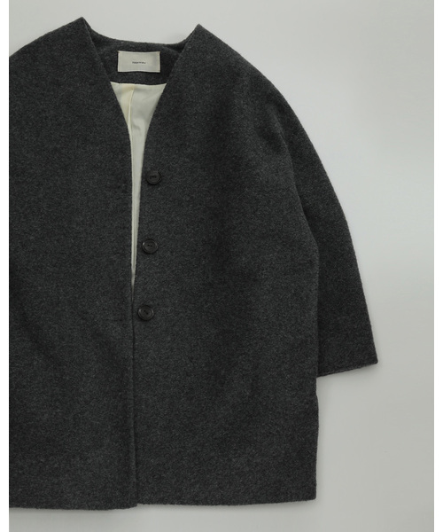 TODAYFUL 「TODAYFUL」 ノーカラーコート 36inch ブラウン レディース