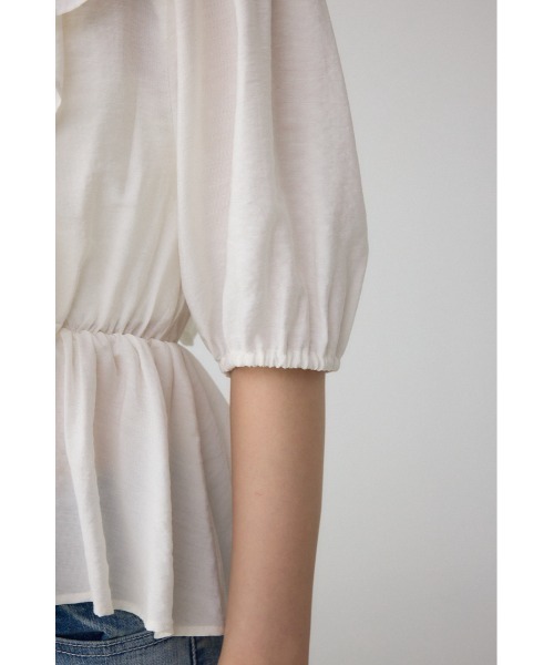AZUL BY MOUSSY ブラウス シャツ ラッフルショルダーブラウス