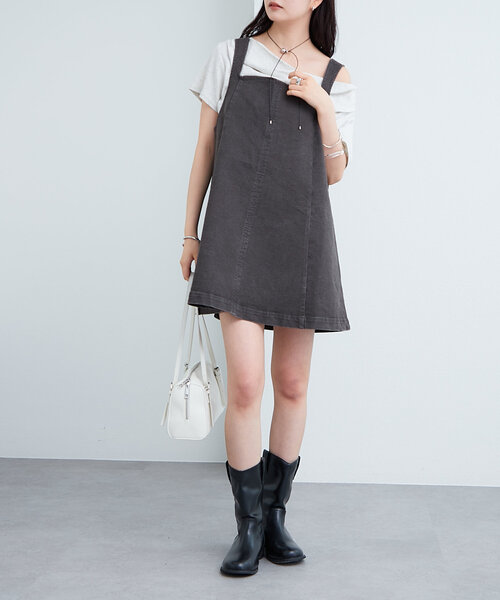 mystic ワンピース デニムミニジャンスカ : ZOZOTOWN Yahoo!店