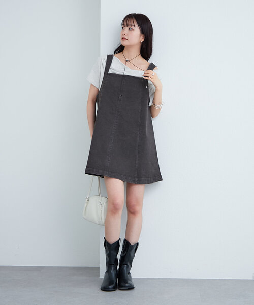 BayBee デニムミニドレスNYFW コレクション登場 新品・未使用 BayBee デニムミニドレスNYFW コレクション登場 新品・未使用