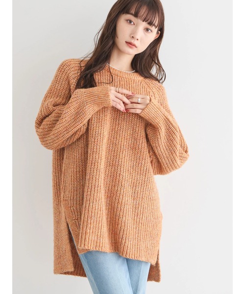 「AMERICAN HOLIC」 長袖ニット L ブルー レディース_画像5