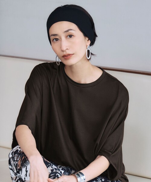 heyep ブラック ニットヘアバンド Silk Hair Band(FREE Black/ブラック): heyep
