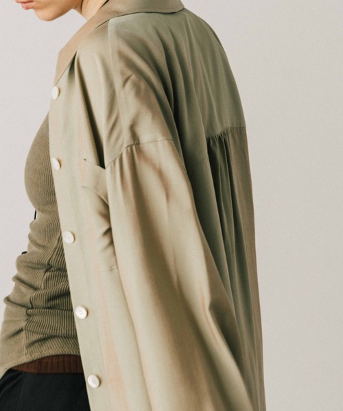 CREDONA ブラウス シャツ SILKY SHIRT/シルキーシャツ レディース