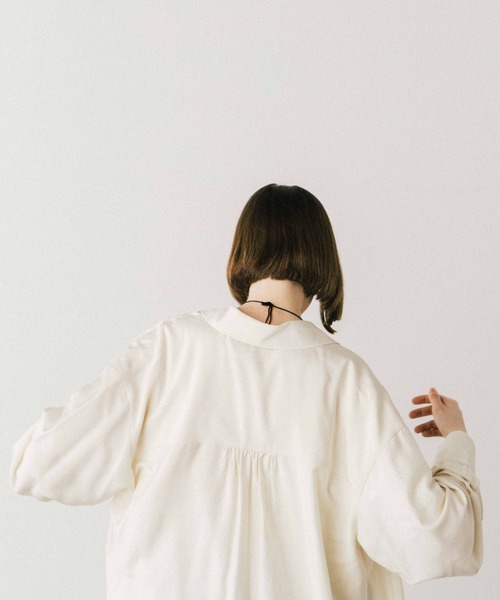 CREDONA ブラウス シャツ SILKY SHIRT/シルキーシャツ レディース