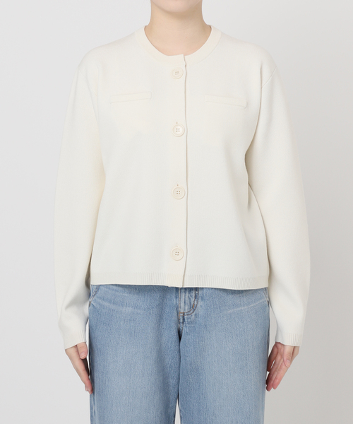 IENA スーパーファインスムースクルーカーディガン イエナ IENA｜スーパーファインスムースクルーカーディガン | Rakuten Fashion