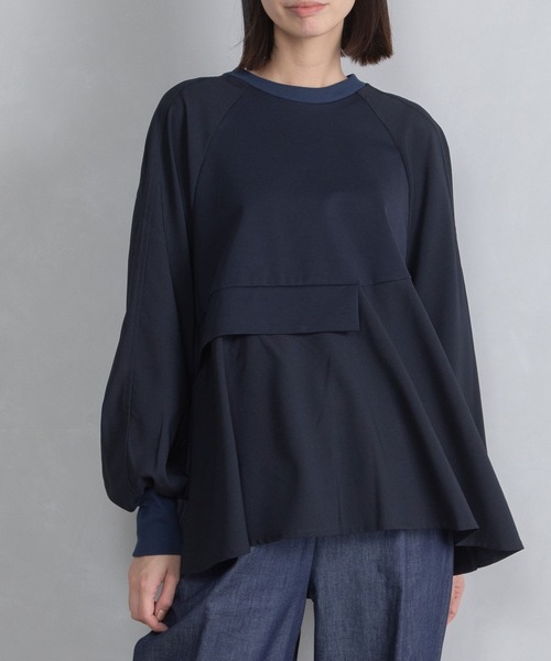 「MARECHAL TERRE」 長袖カットソー MEDIUM ネイビー レディース