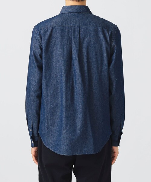 BEAMS HEART（ビームス ハート） シャツ コーヒー刺繍 デニム シャツ