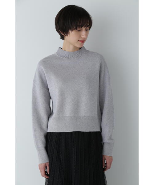 「human woman」 長袖ニット MEDIUM グレー レディース_画像4