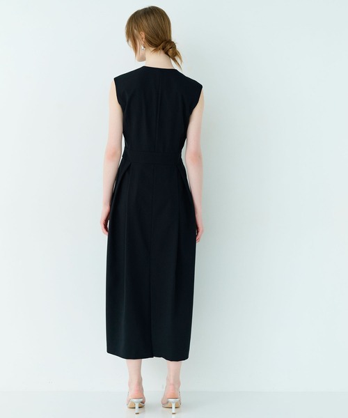 N.O.R.C ワンピース カシュクールタックワンピース「DRY COMFORTABLE