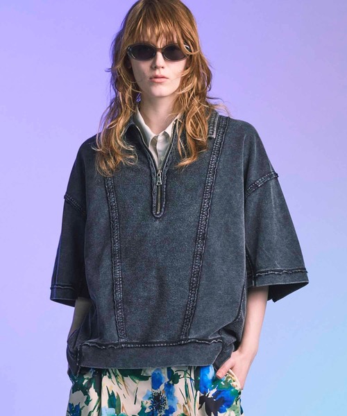 新品ケミカルオーバーダイインサイドアウトプライムオーバークルーネックTシャツ MAISON SPECIAL（メゾンスペシャル） tシャツ 「UNISEX」Chemical Over