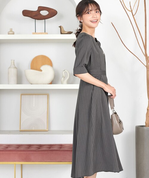 Tiaclasse ワンピース 変形ドット柄ワンピース : ZOZOTOWN Yahoo!店
