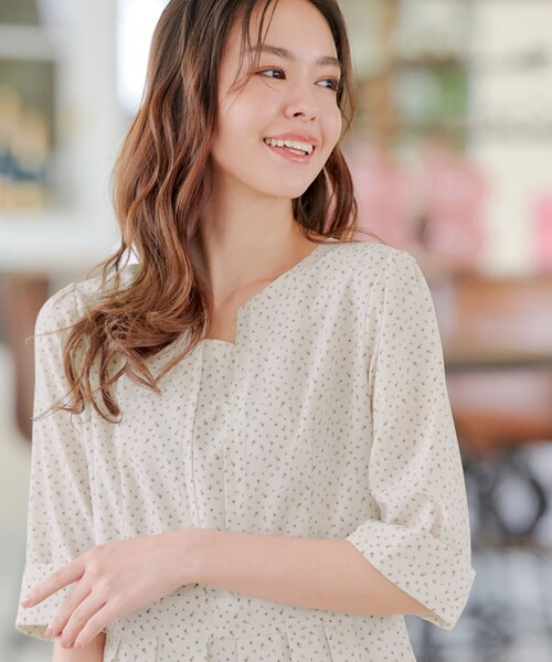 Tiaclasse ワンピース 変形ドット柄ワンピース : ZOZOTOWN Yahoo!店