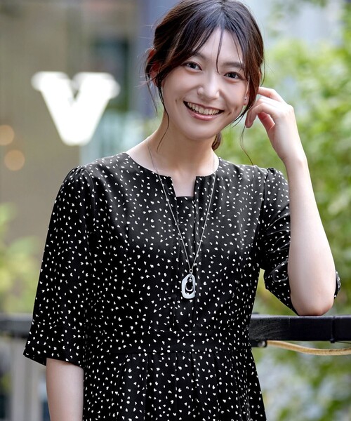 【美品】マークアンドロナ 総柄ワンピース 36（Sサイズ） Tiaclasse ワンピース 五分袖柄ワンピース : ZOZOTOWN Yahoo!店 - 通販