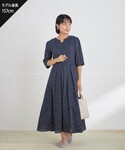 ワンピース 五分袖柄ワンピースの詳細画像3