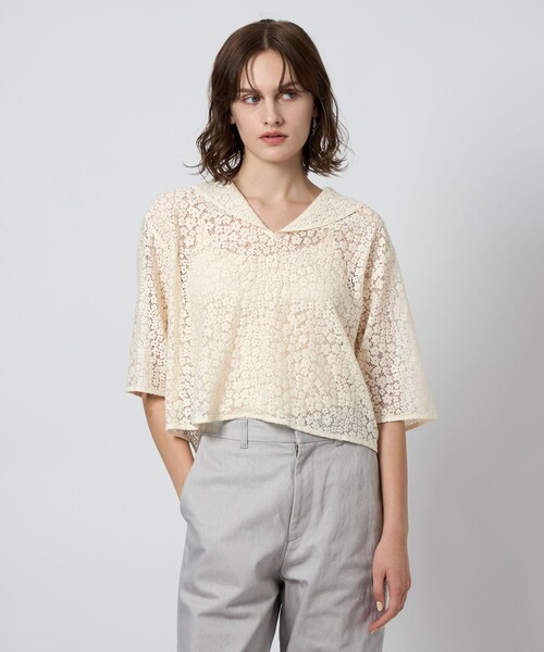 ブラウス シャツ 「Steven Alan」レース セーラーカラー ブラウス レディース STEVEN ALAN ブラウス シャツ 「Steven Alan」レース セーラー