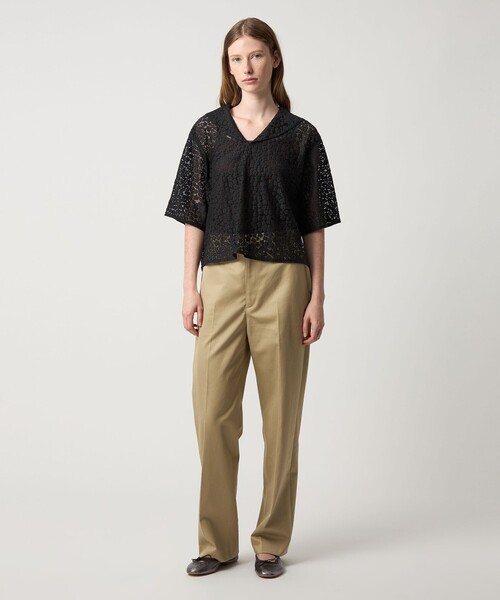 【美品】スティーブン アラン　レースブラウス　ポロシャツ　日本製　フラワー Steven Alan（スティーブンアラン）の「＜Steven Alan＞∴FLOWER