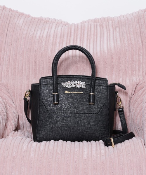 JILLSTUART ビジューロイヤルトート ブラック JILL by STUART トートバッグ ビジューロイヤルミニ レディース