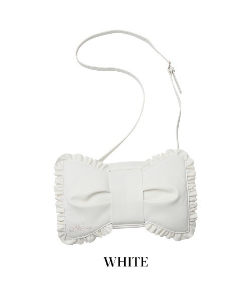 Fiorforte ショルダーバッグ バッグ Ribbon frill shoulder bag