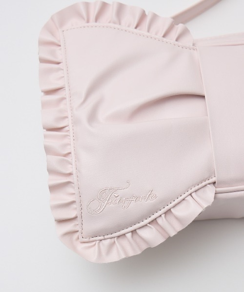 Fiorforte ショルダーバッグ バッグ Ribbon frill shoulder bag