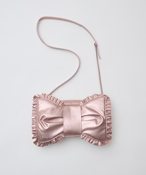 Fiorforte ショルダーバッグ バッグ Ribbon frill shoulder bag
