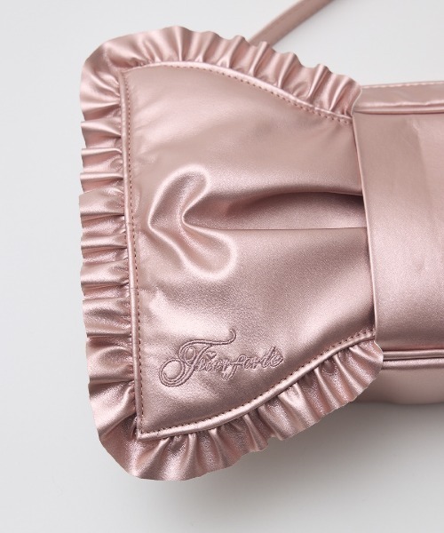 Fiorforte ショルダーバッグ バッグ Ribbon frill shoulder bag 