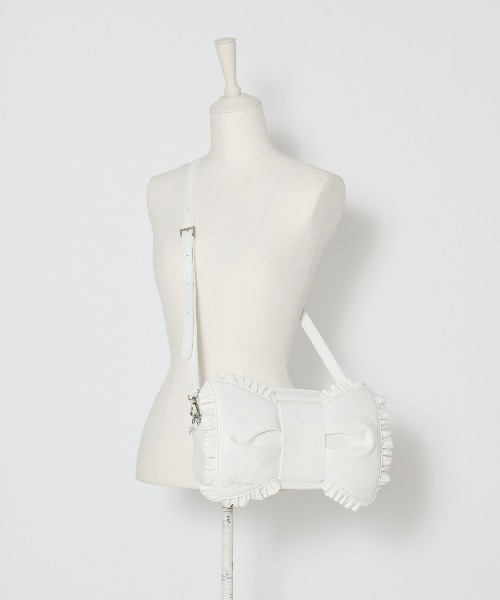 Fiorforte ショルダーバッグ バッグ Ribbon frill shoulder bag