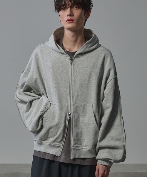 ANEDIST（アンディスト） パーカー Deformation double zip hoodie