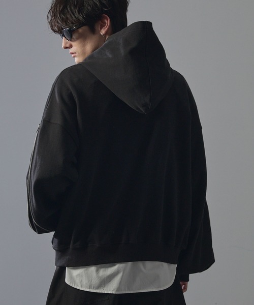 ANEDIST（アンディスト） パーカー Deformation double zip hoodie