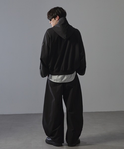 ANEDIST（アンディスト） パーカー Deformation double zip hoodie