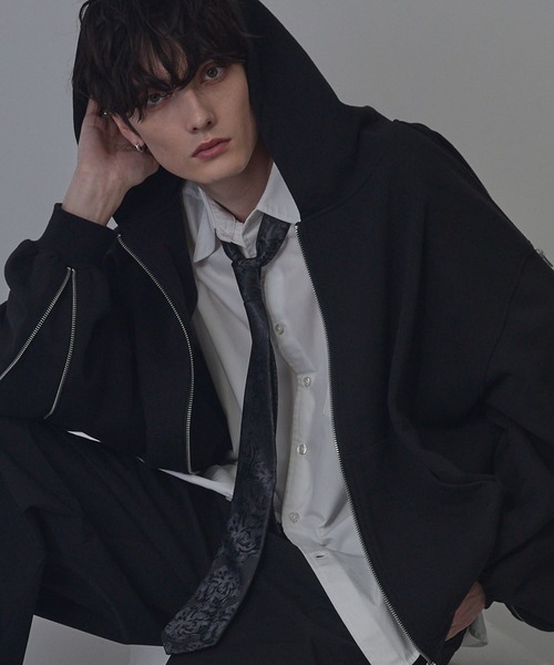 ANEDIST（アンディスト） パーカー Deformation double zip hoodie