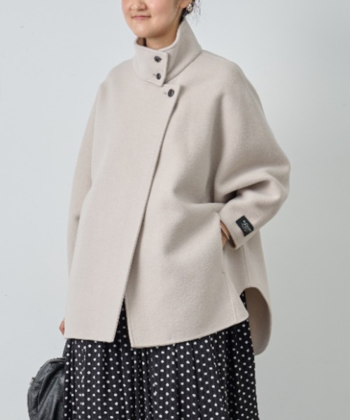 ☆定価44,000円　☆ビアズリー　BEARDSLEY ウールリバーコート完売品 ビアズリー BEARDSLEY 《8/14(木)12時予約》ドルマンリバーコート