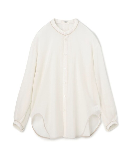 ブラウス シャツ T/W VOILEボリュームスリーブチュニックブラウス レディース