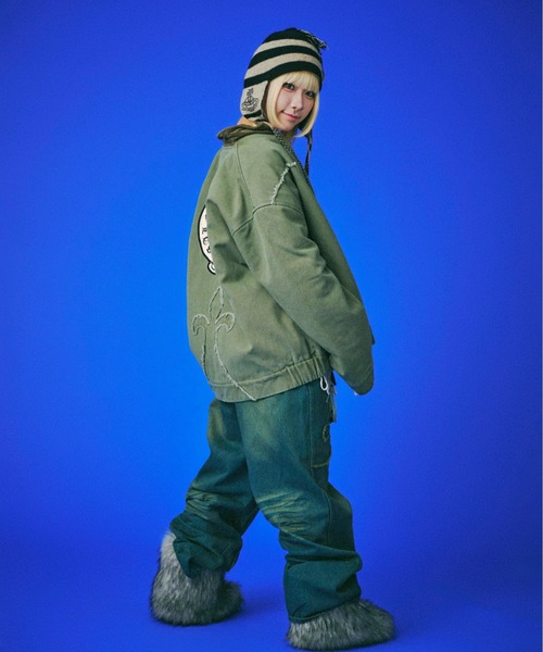 GALFY（ガルフィー） コート ジャケット GALFY-百合の紋紋カバーオール