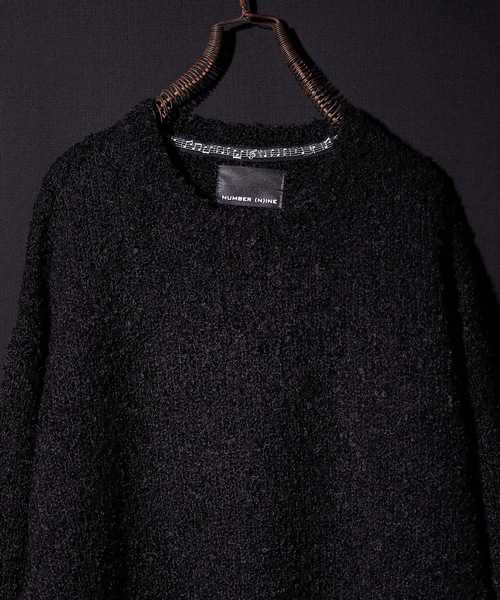 NUMBER (N)INE 「NUMBER (N)INE」 長袖ニット 4 ブラック×レッド