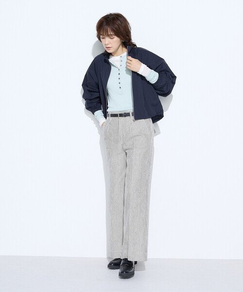 COMME CA Wardrobe パンツ ヒッコリーストライプ パンツ レディース