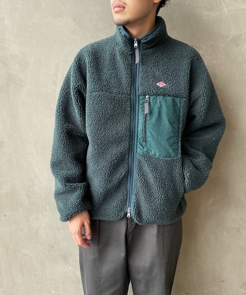 Danton（ダントン） ジップアップブルゾン L グレー レディース