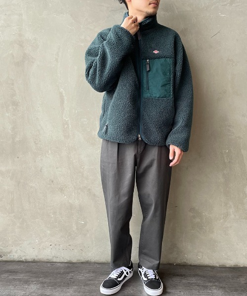 DANTON グレー ジャンパー Lサイズ Danton（ダントン） ジップアップブルゾン L グレー レディース