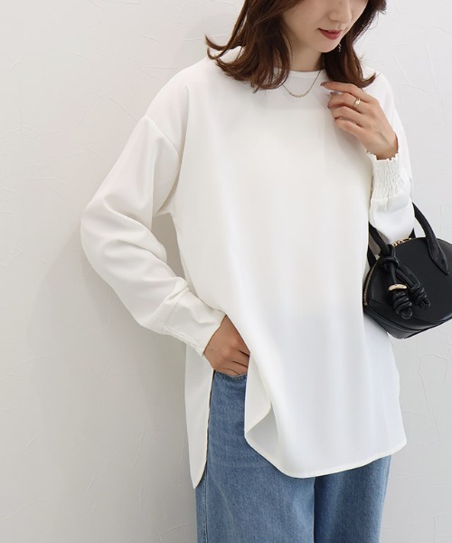 Pierrot（ピエロ） ブラウス シャツ 「イージーケア」ジョーゼットT