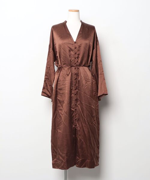 mame 「mame」 長袖ワンピース 1 ブラウン レディース : ZOZOTOWN