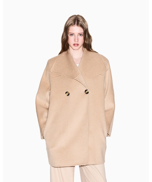 ☆GIORGIO ARMANI チェスターコート キャメル・カシミヤ混 ロング丈