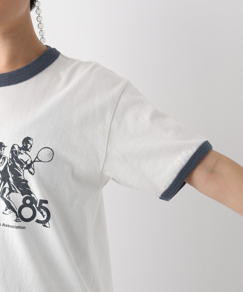 「GOOD ROCK SPEED」 半袖Tシャツ FREE ネイビー レディース_画像2