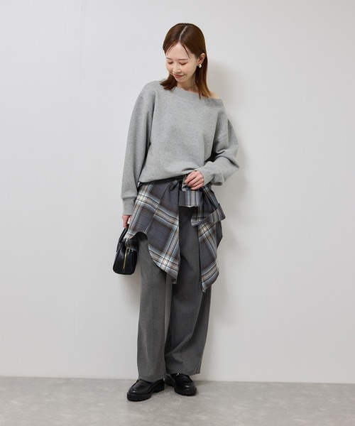 「ロペさま予約分」 ROPE'（ロペ） パンツ タックワイドパンツ（ラメ/無地）「セットアップ