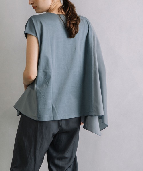 「MARECHAL TERRE」 半袖カットソー MEDIUM ブルー レディースの画像3