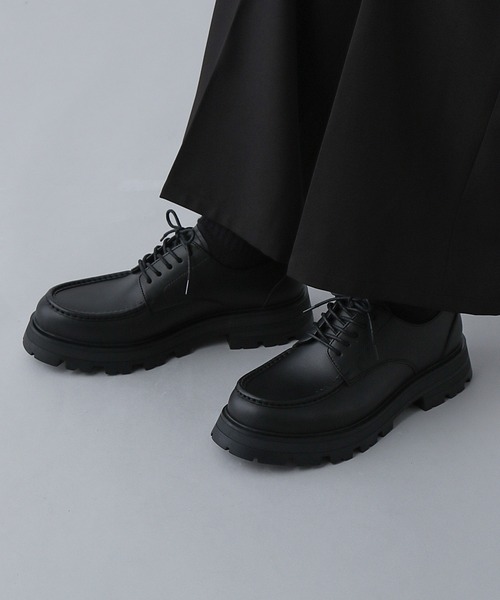 HARE ブラックシューズ レザー HARE（ハレ） ビジネスシューズ ラギットソールシューズ(HARE) メンズ